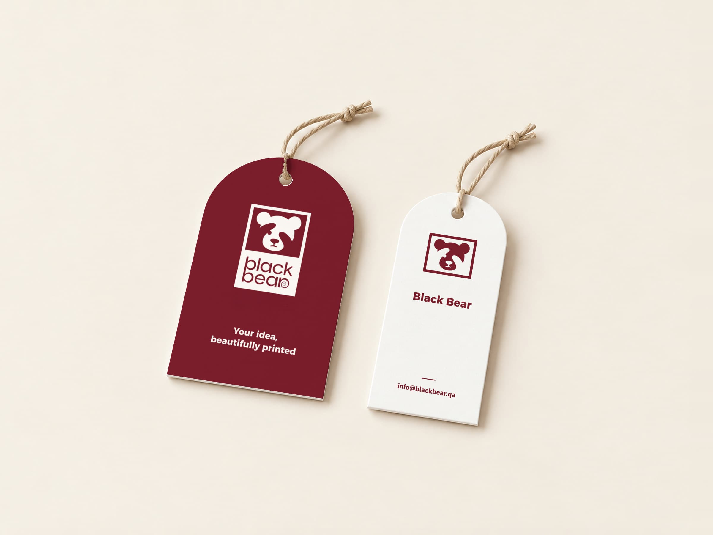 Die-cut tags