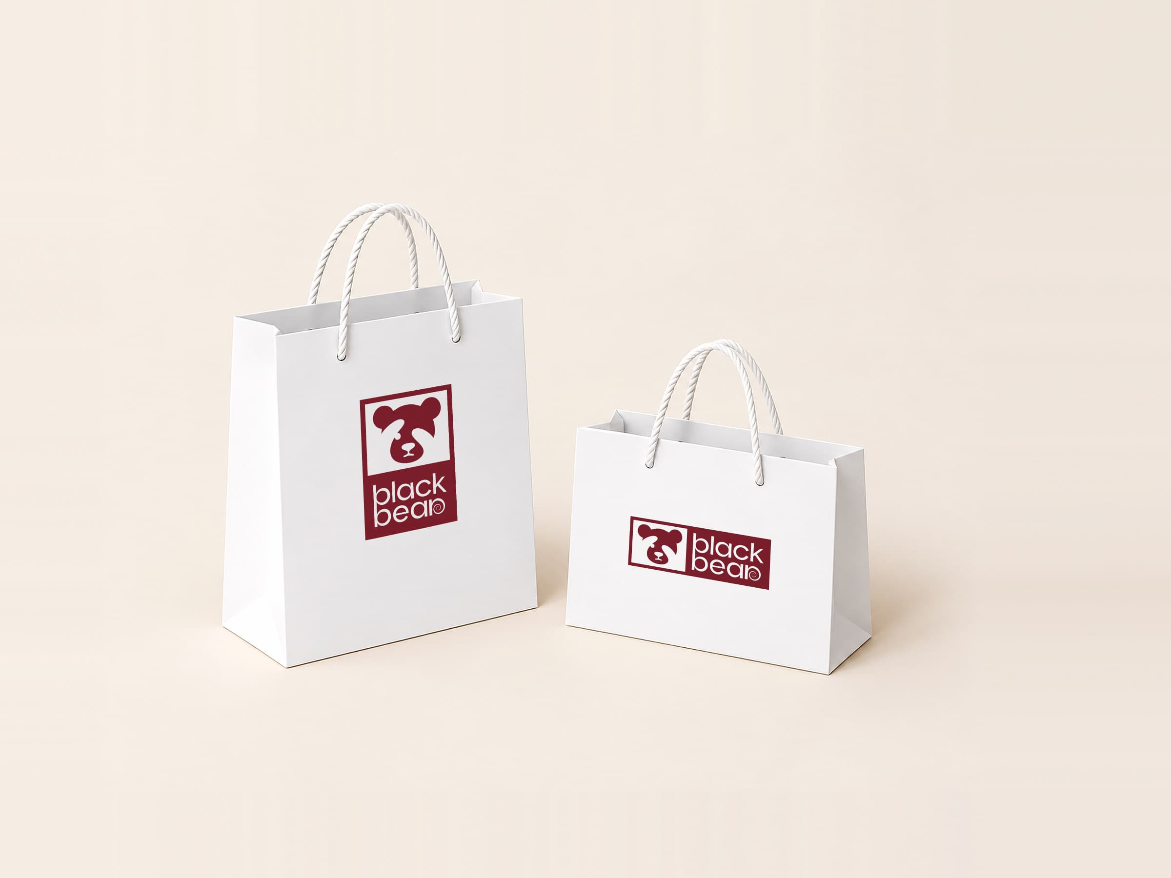 Logo-printed card gift bags