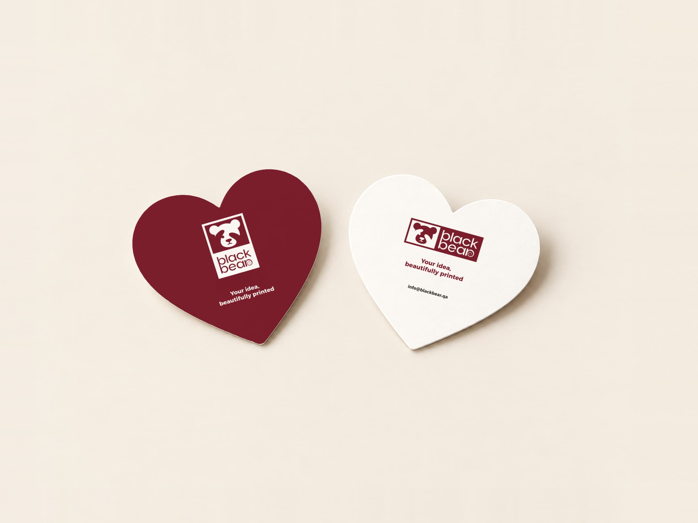 Heart-shaped cards
