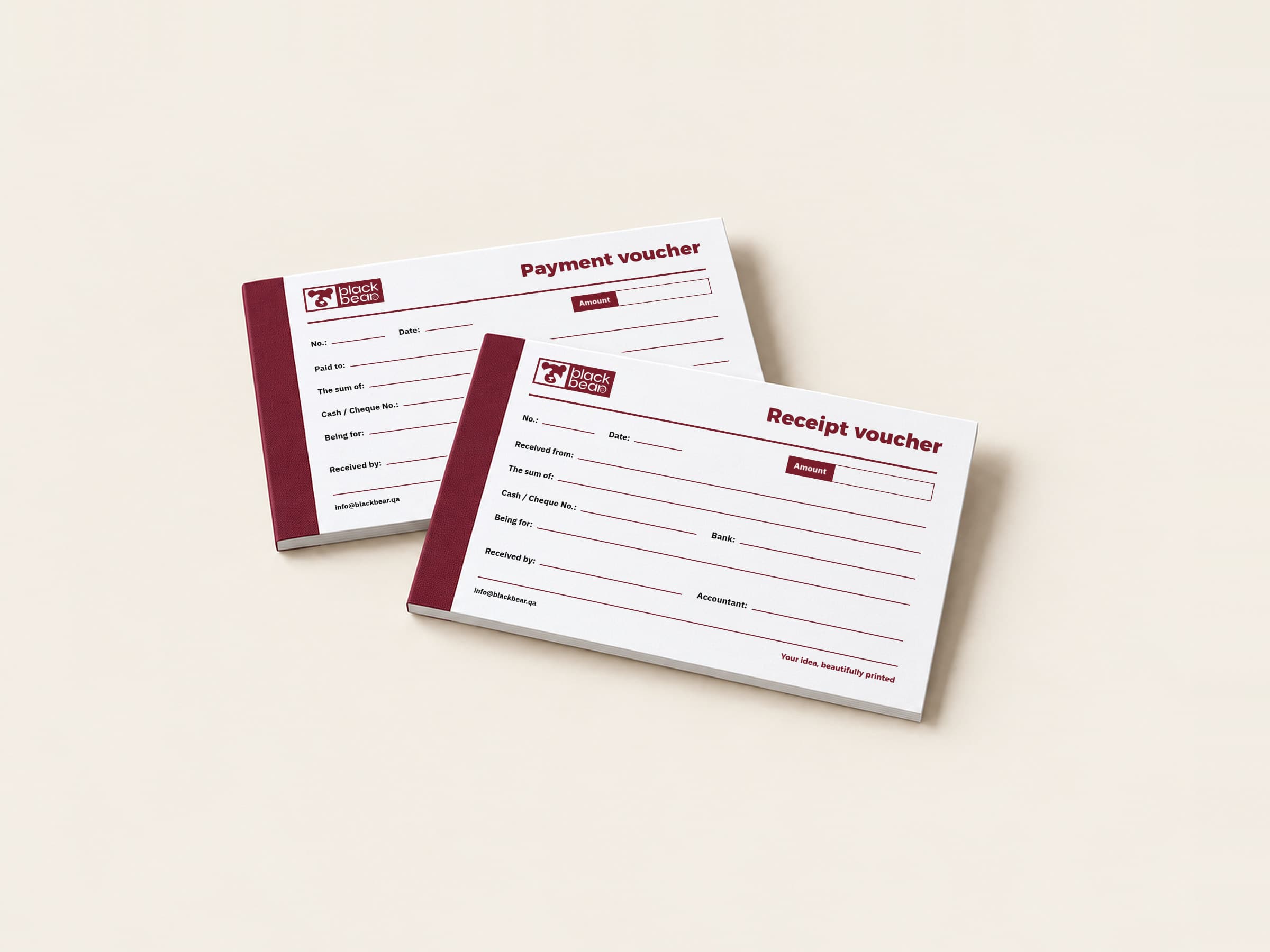 Receipt and payment voucher books
