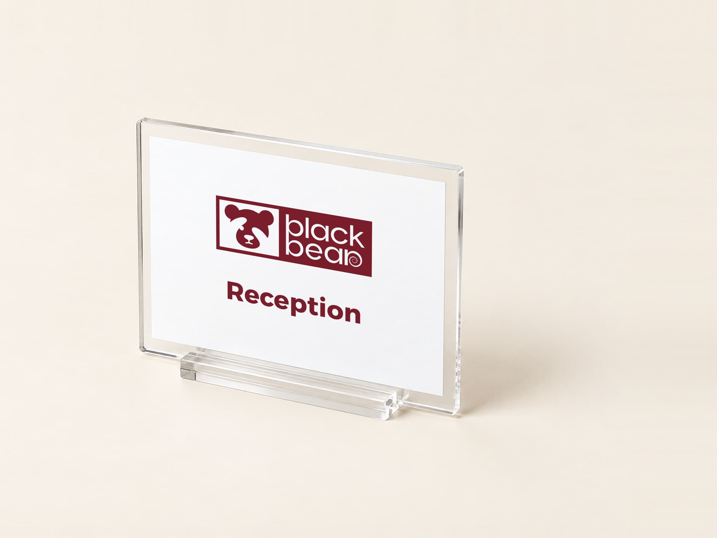 Acrylic desk signs