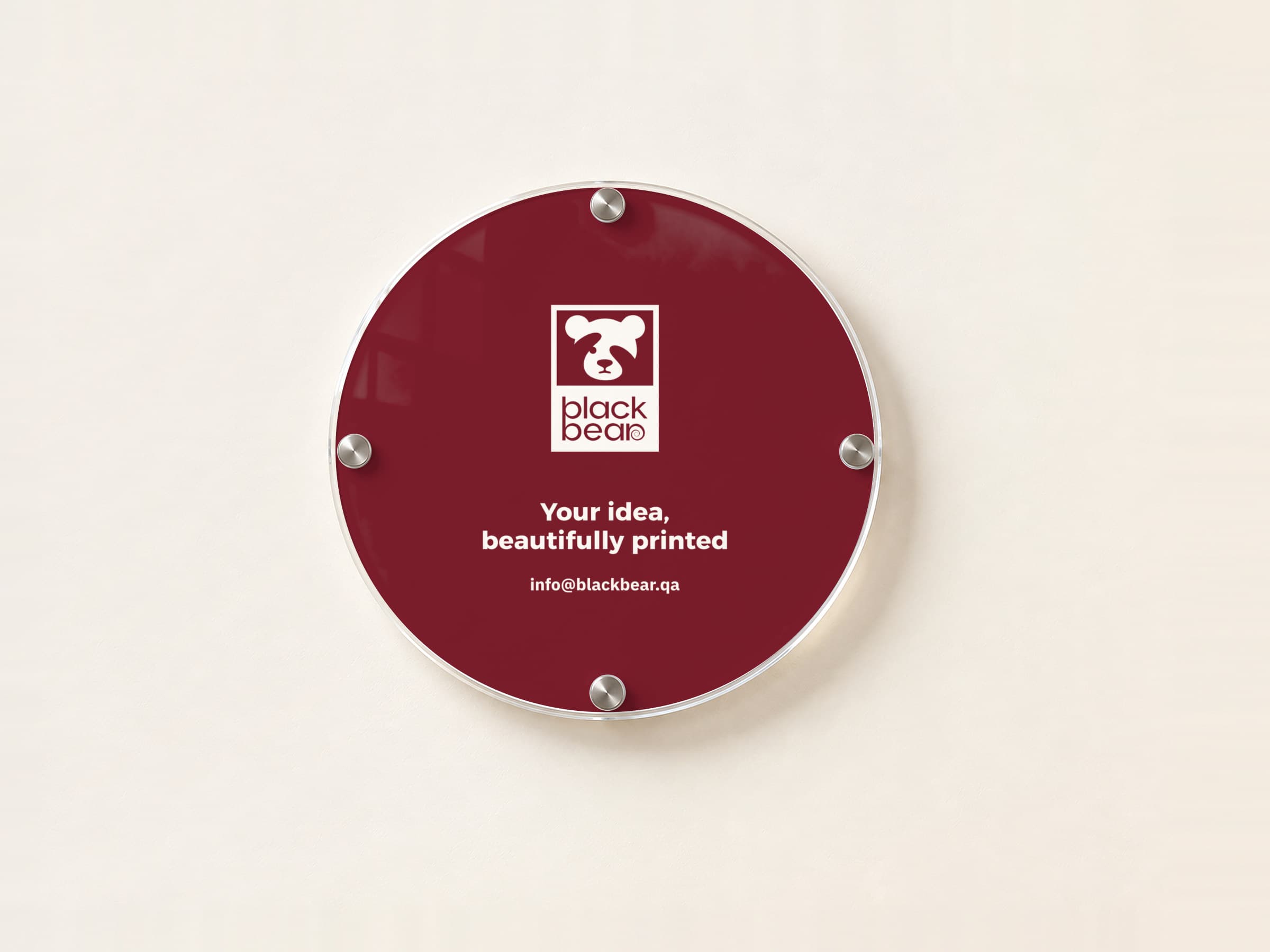 Acrylic wall signs